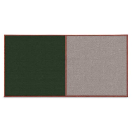 United Visual Products Enclosed Corkboard, 3 Door, 96"x48", 4" Fra, UV3413-WHITE-PEARL UV3413-WHITE-PEARL